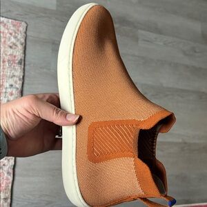 Rothy's The Chelsea Fawn Knit Fabric Pull On High Top Sneakers Women’s US 13